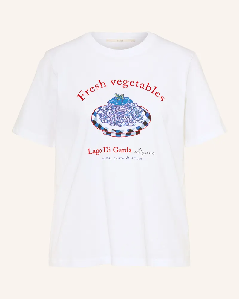 Lanius T-Shirt weiss Weiss