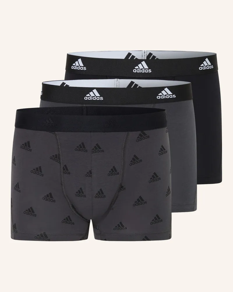 adidas 3er-Pack Boxershorts ACTIVE FLEX COTTON Schwarz
