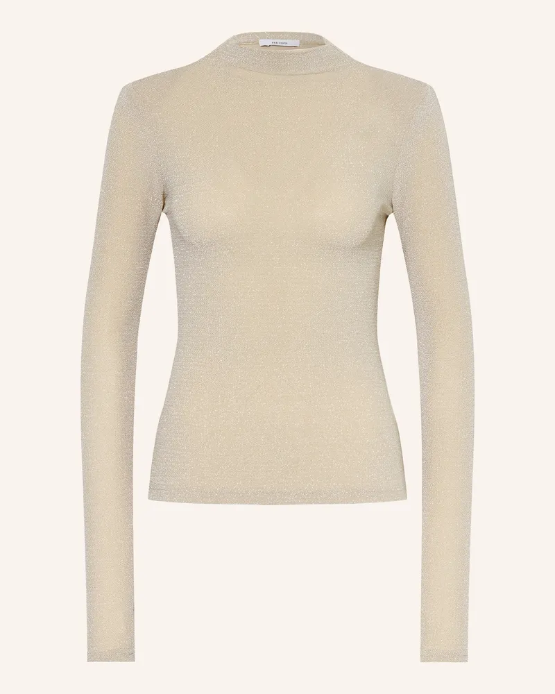 Reiss Longsleeve Serena Mit Glitzergarn silber Gold