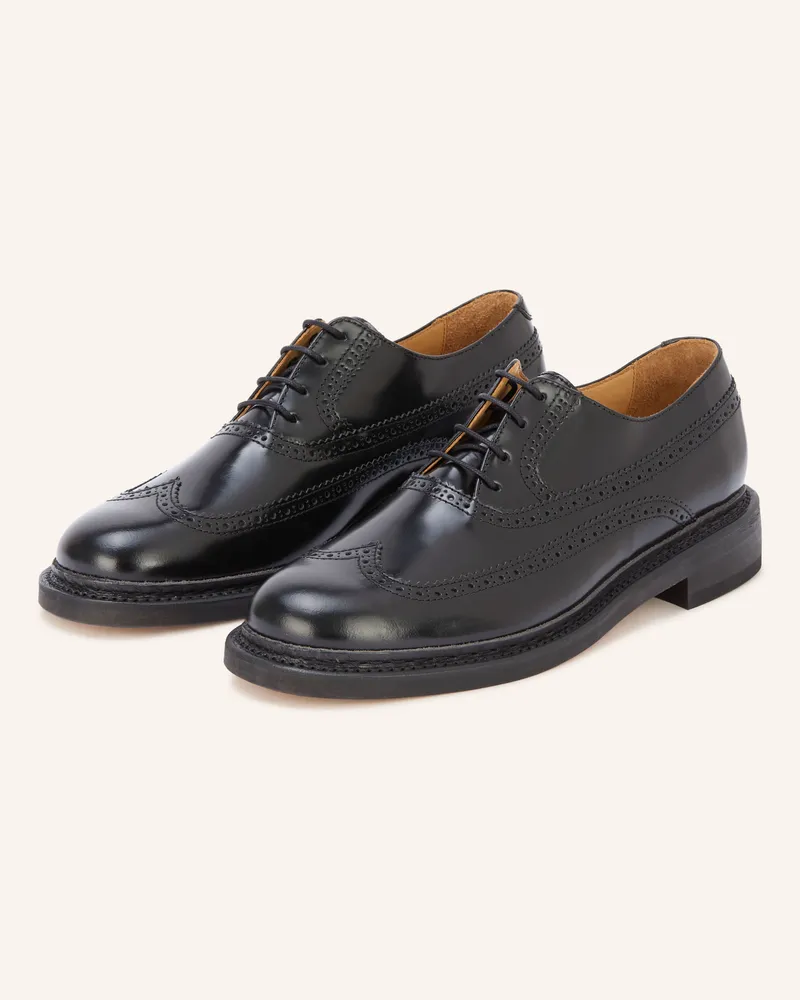 Our Legacy Schnürer Brogue Parade schwarz Schwarz