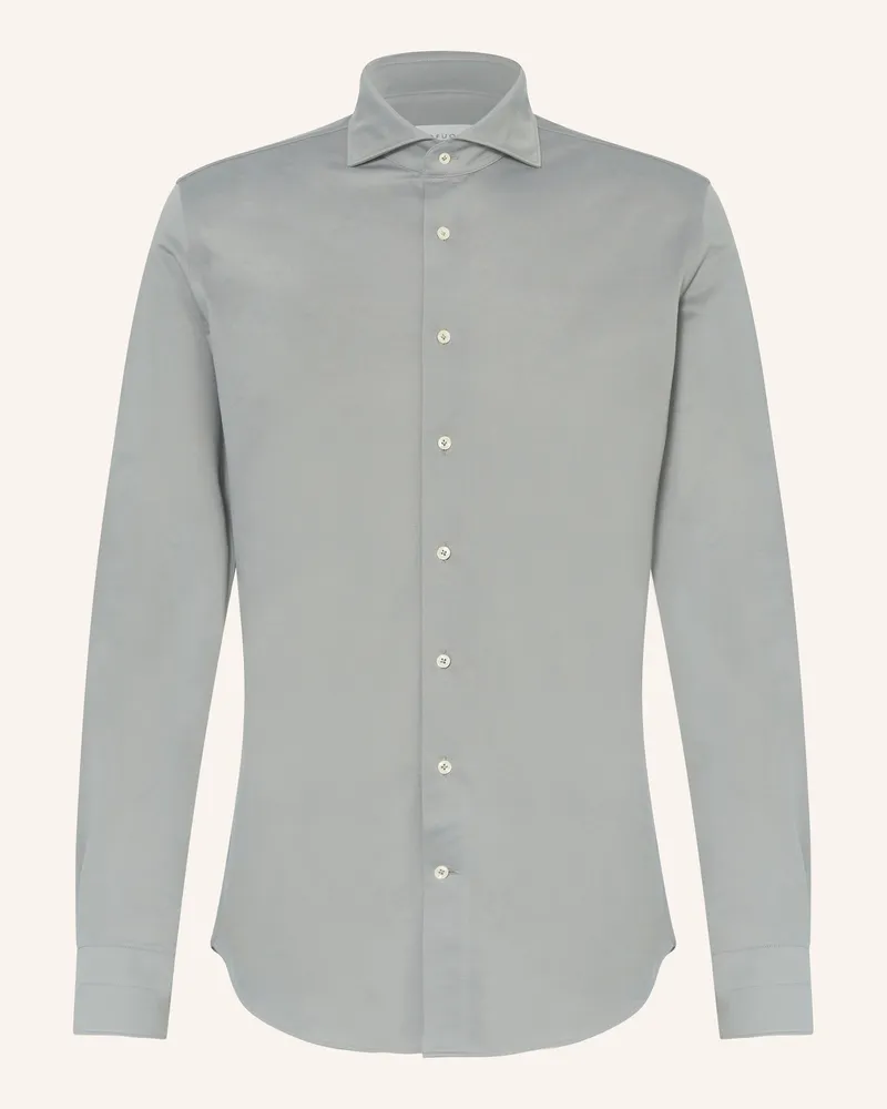 Profuomo Hemd Slim Fit gruen Oliv