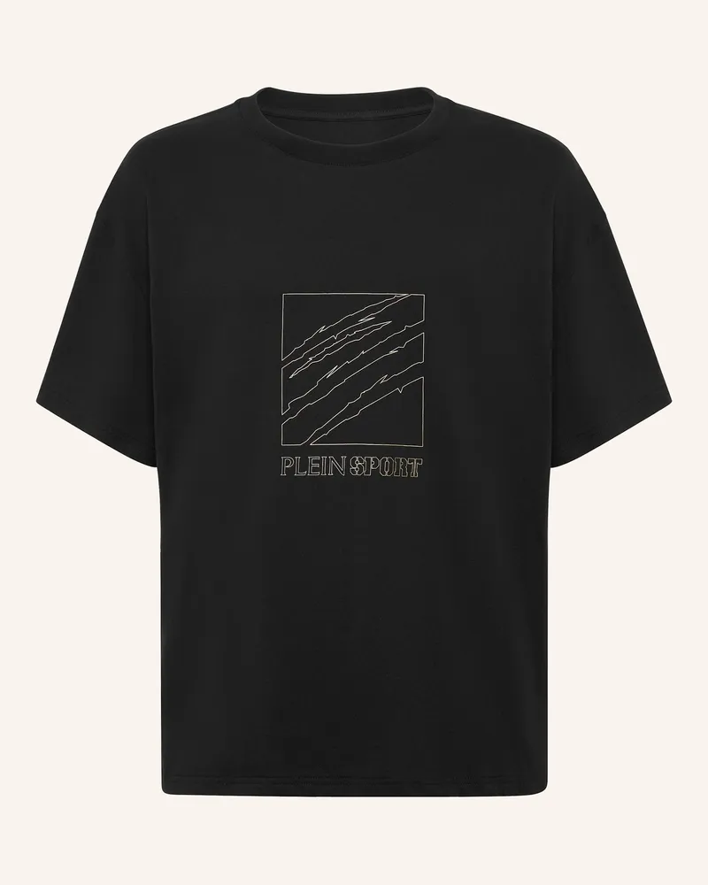 Philipp Plein Plein Sport T-Shirt Rundhalsausschnitt Ss Scratch schwarz Schwarz