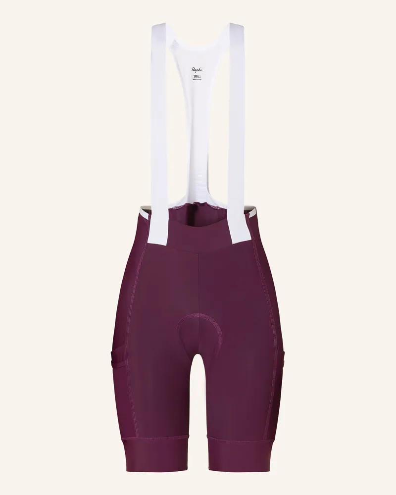 Rapha Radhose BREVET ELEMENT CARGO mit Trägern und gepolstertem Einsatz Fuchsia