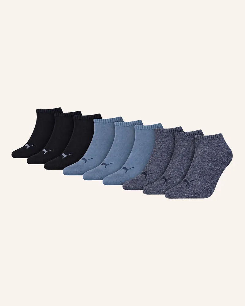 Puma Socken Sneaker Plain 9-Pack blau Blau