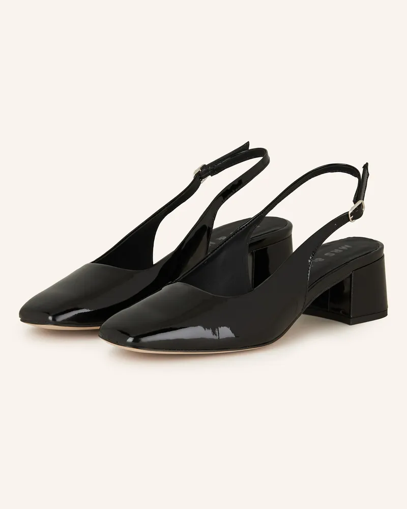 Mrs & HUGS Slingpumps schwarz Schwarz