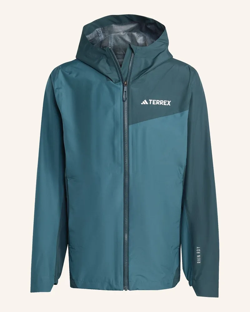 adidas TERREX MULTI 2.5L RAIN.RDY REGENJACKE Grün