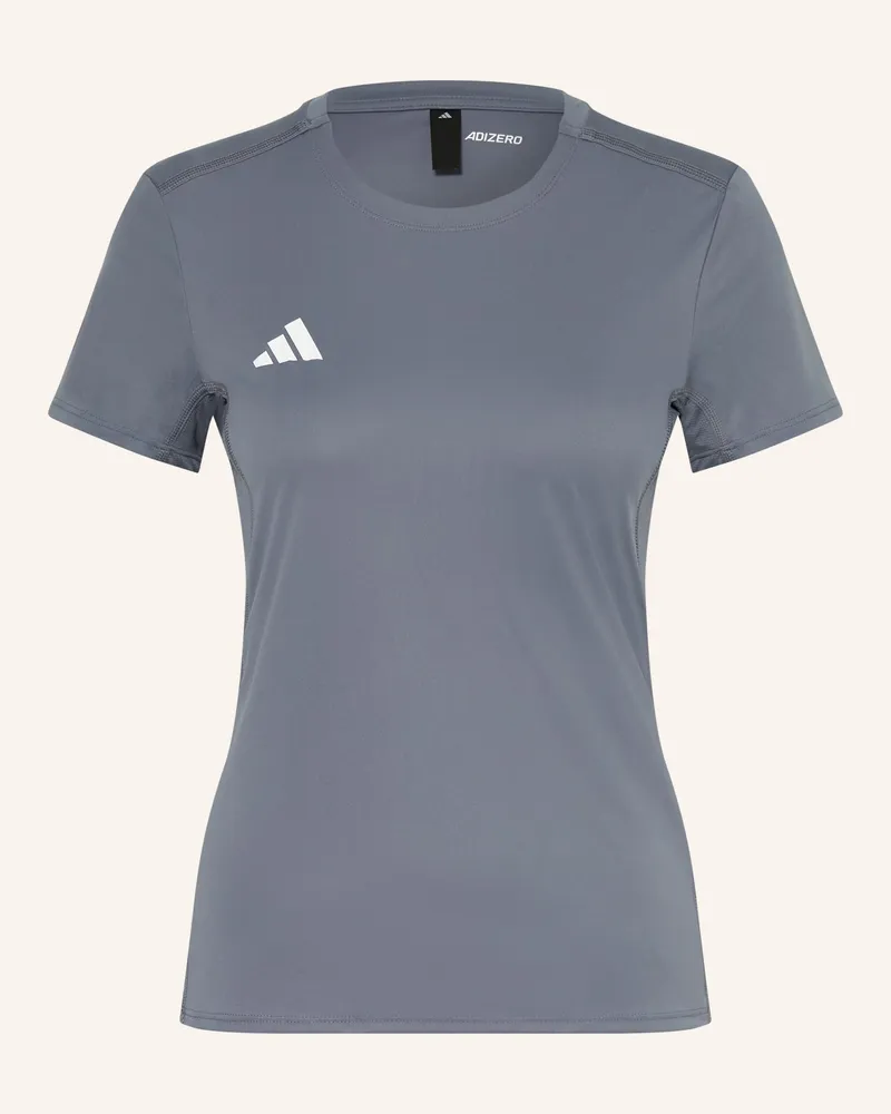 adidas Funktionsshirt Adizero grau Blaugrau