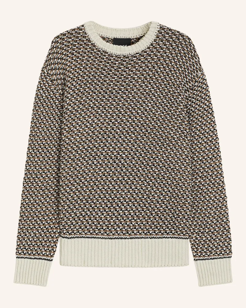 HUGO BOSS Pullover C-IMAURO Relaxed Fit Weiss
