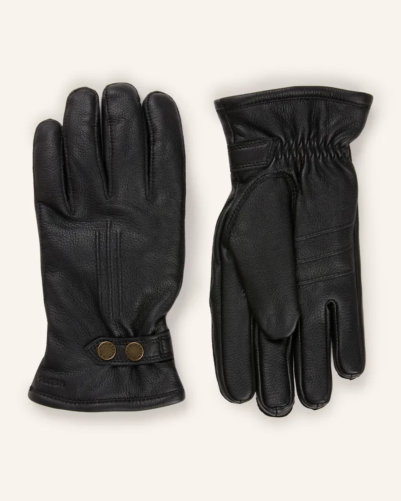 Hestra Lederhandschuhe Tällberg schwarz Schwarz