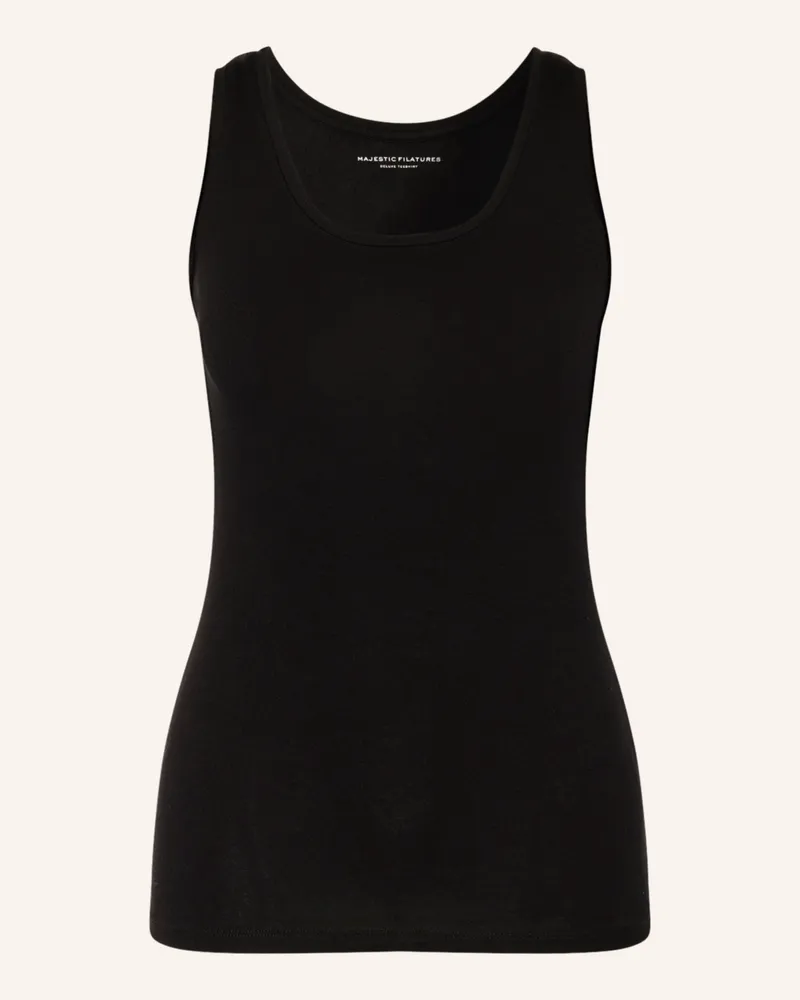 Majestic Top schwarz Schwarz