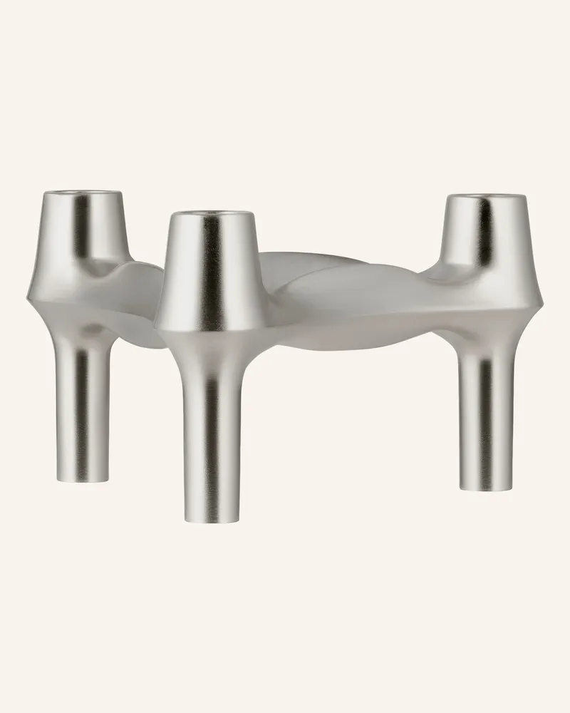STOFF Nagel Kerzenhalter gold Silber