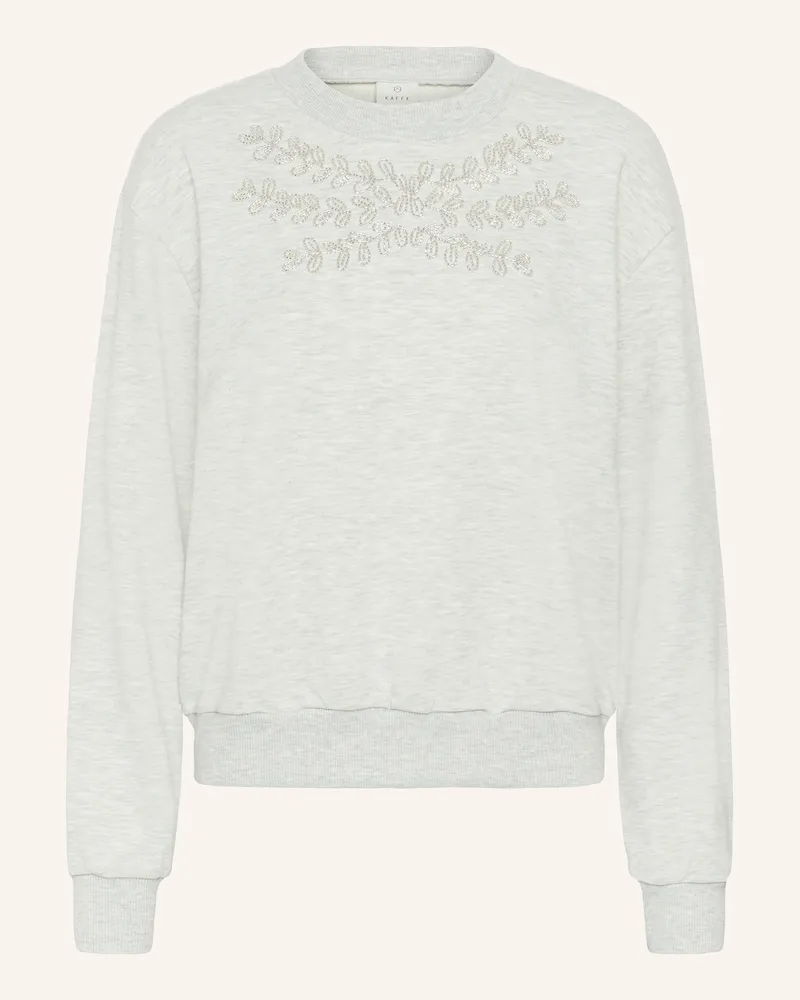 Kaffe Sweatshirt KADANIELA Hellgrau