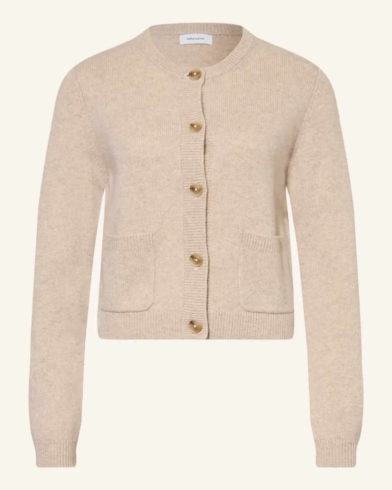 Darling Harbour Strickjacke Aus Cashmere beige Sand