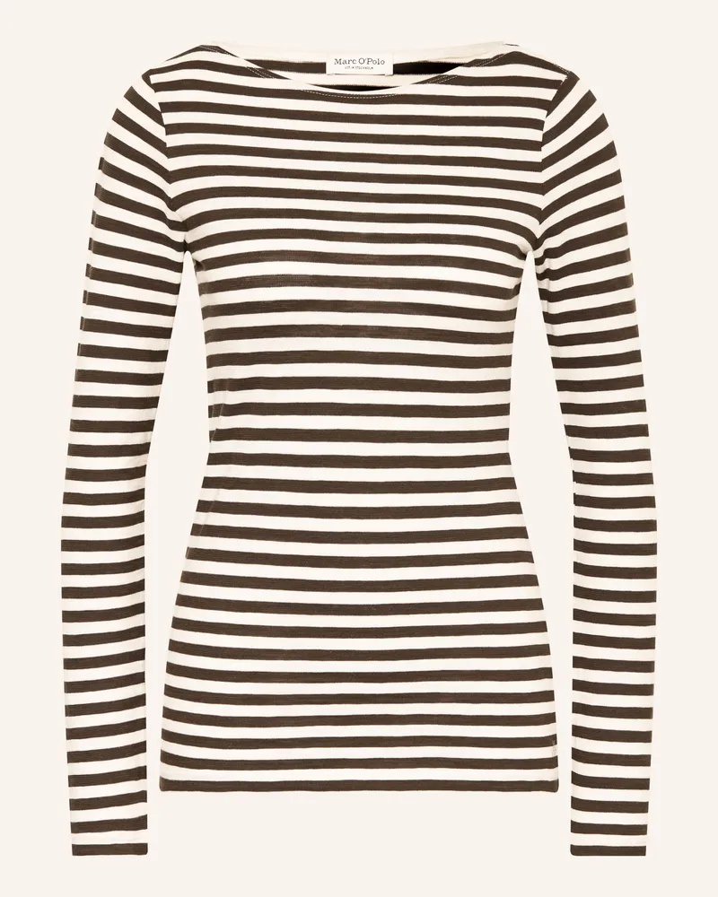 Marc O'Polo Longsleeve braun Dunkelbraun