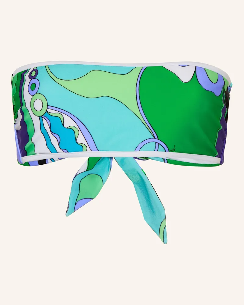 Emilio Pucci Bandeau-Bikini-Top Türkis