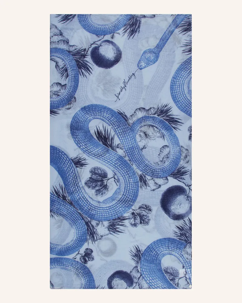 Friendly Hunting Cashmere-Tuch Blau