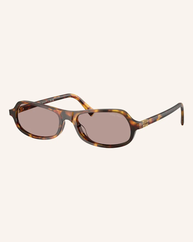 Miu Miu Sonnenbrille Mu b10su braun Havana