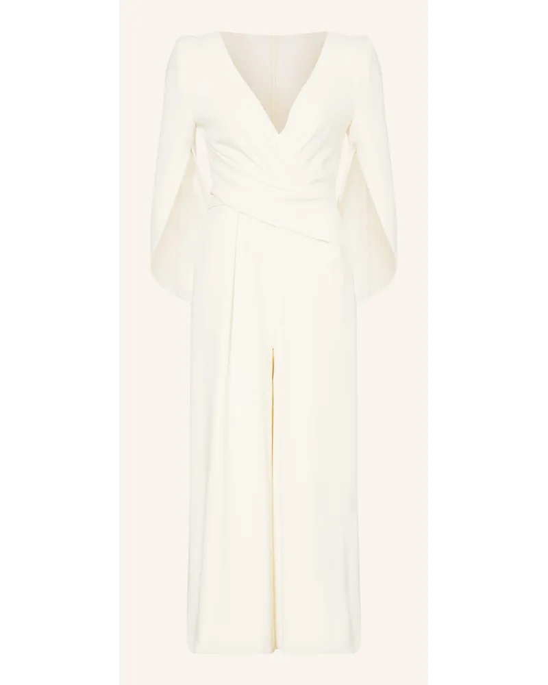 Talbot Runhof Jumpsuit mit Spitze Weiss