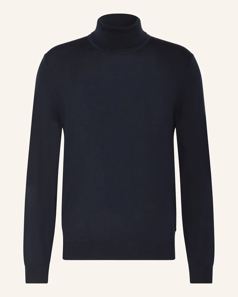 Olymp Rollkragenpullover blau 18