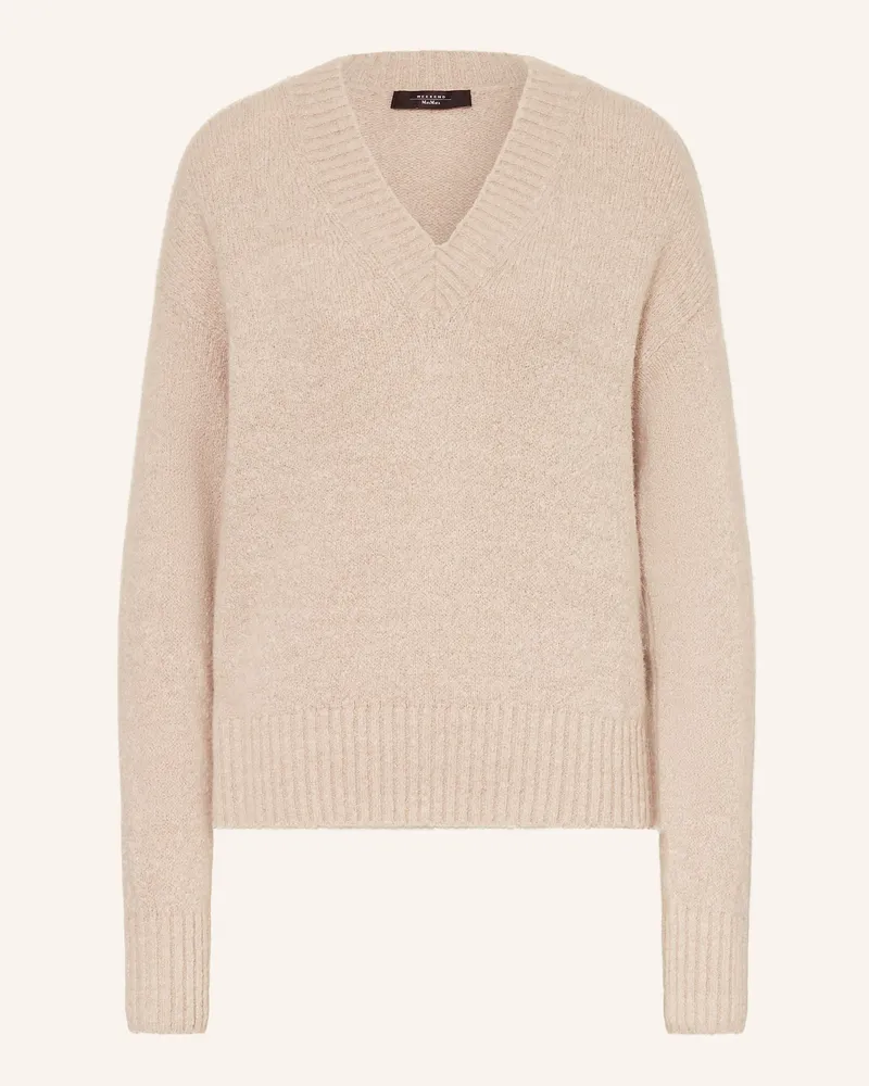 Max Mara Pullover VISITA mit Alpaka Hellbraun