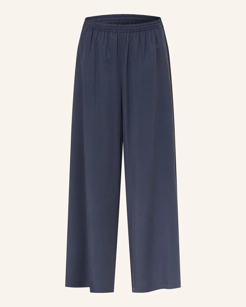 COS Satinhose Dunkelblau