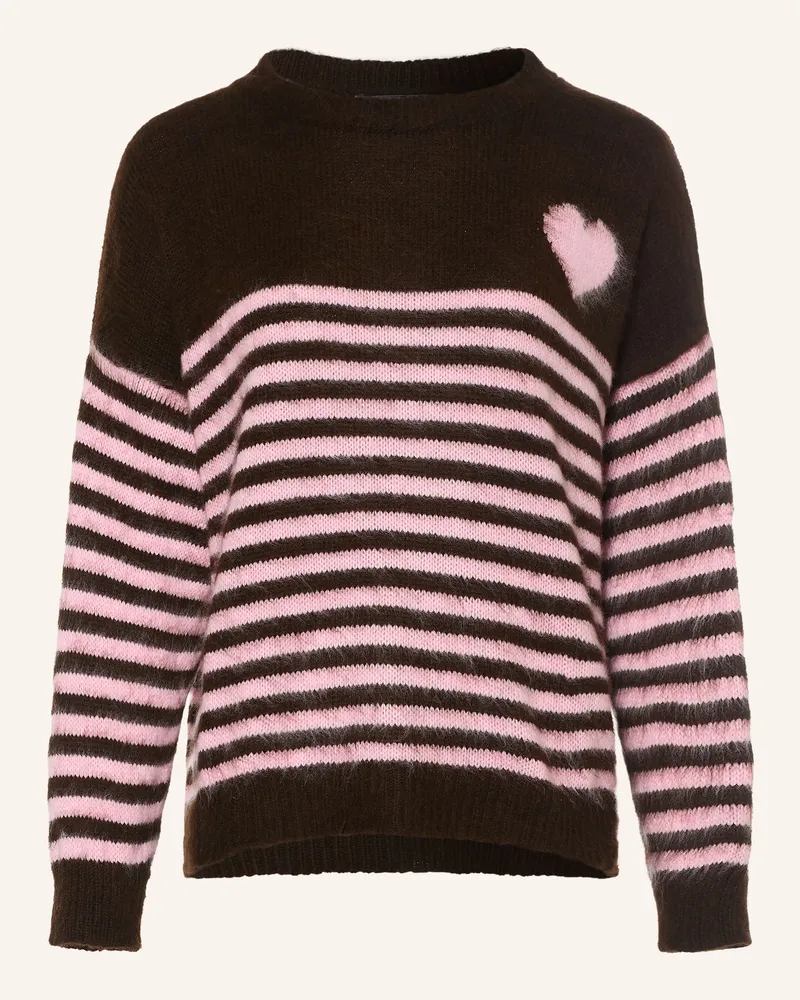 Miss Goodlife Pullover Mit Alpaka braun Dunkelbraun