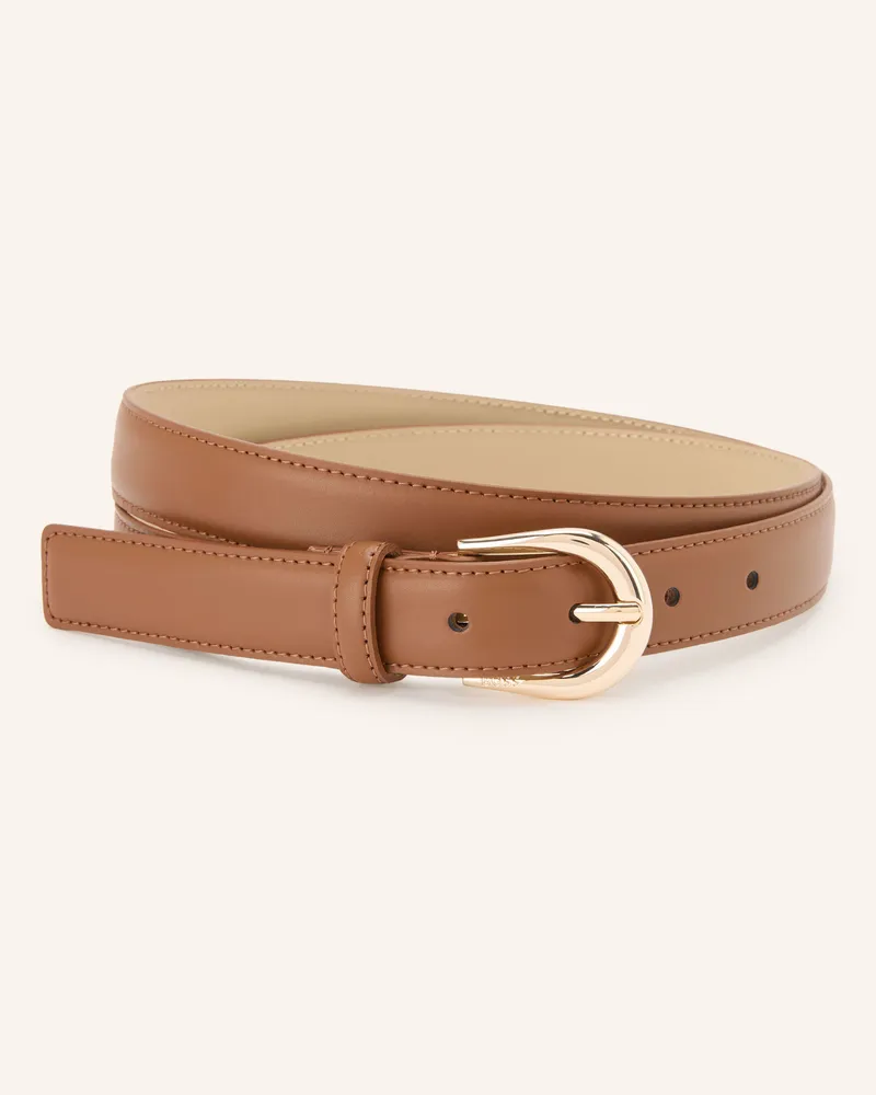 HUGO BOSS Ledergürtel Carol braun Cognac