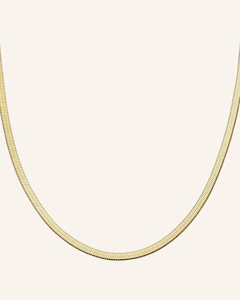 S.Oliver Halskette  Aus  Edelstahl gold Gold