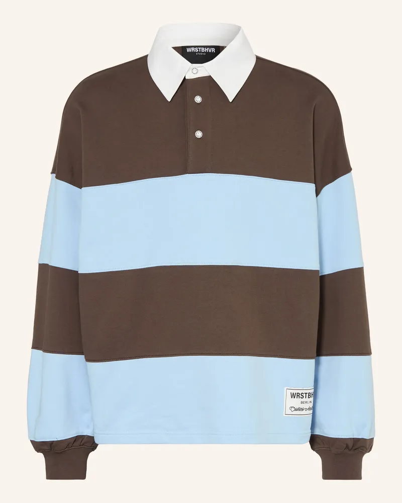 WRSTBHVR Sweat-Rugbyshirt GERI Hellblau