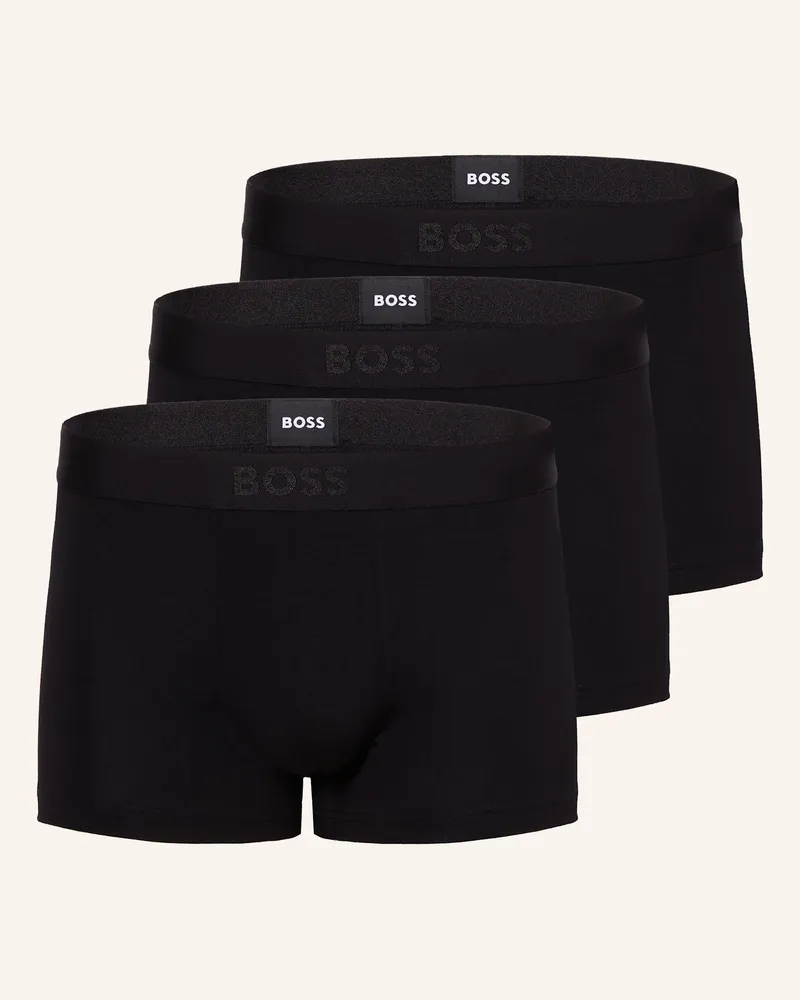 HUGO BOSS 3er-Pack Boxershorts One schwarz Dunkelblau