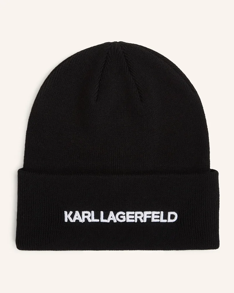 Karl Lagerfeld Mütze schwarz Schwarz