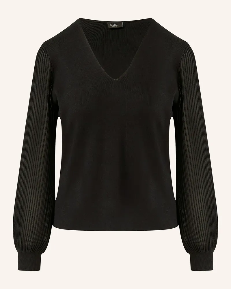 S.Oliver Pullover Schwarz