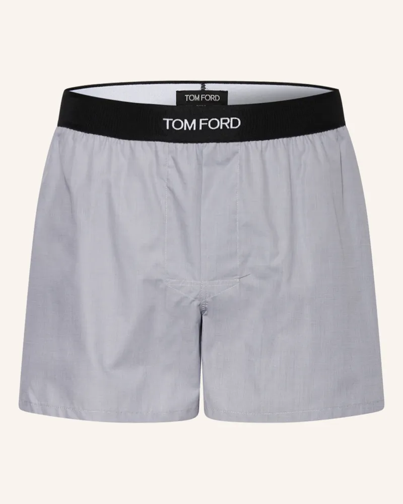 Tom Ford Web-Boxershorts grau Grau
