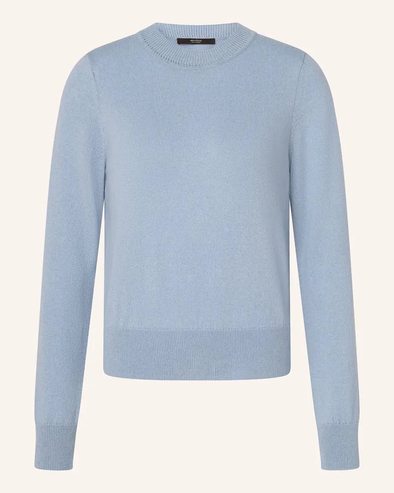 windsor. Cashmere-Pullover blau Hellblau