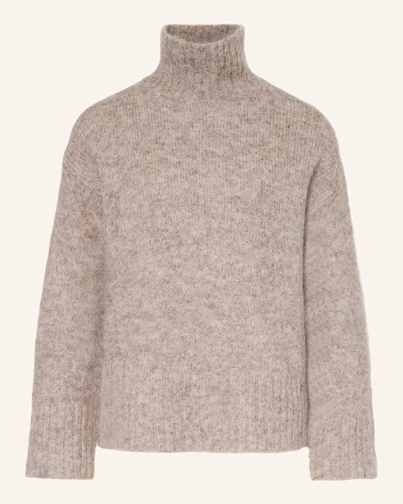Selected Pullover Mit Alpaka beige Taupe