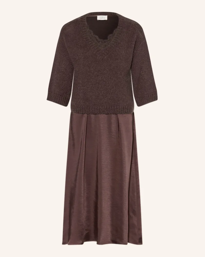 Vera Mont Set: Pullover Und Kleid braun Dunkelbraun