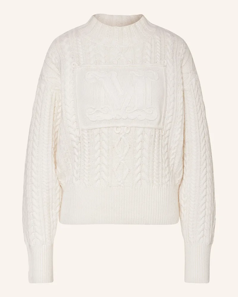 Max Mara Pullover MIRANDA mit Cashmere Ecru