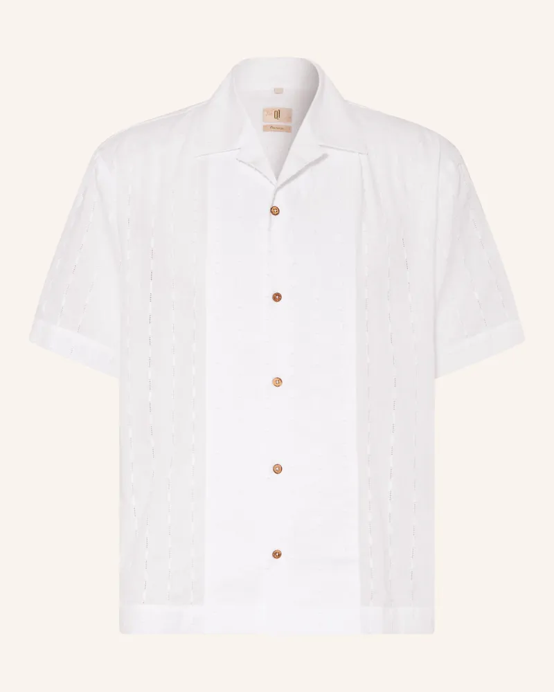 Q1 Resorthemd Loose Fit weiss Weiss