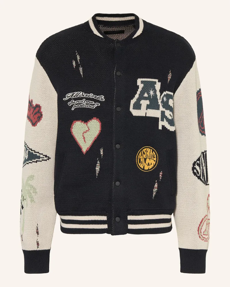 AllSaints Strickjacke schwarz Schwarz