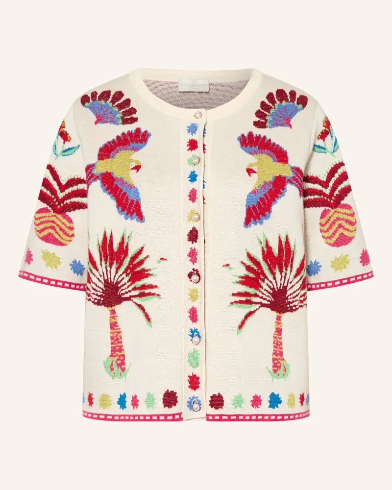 Milano Italy Strickjacke weiss Creme