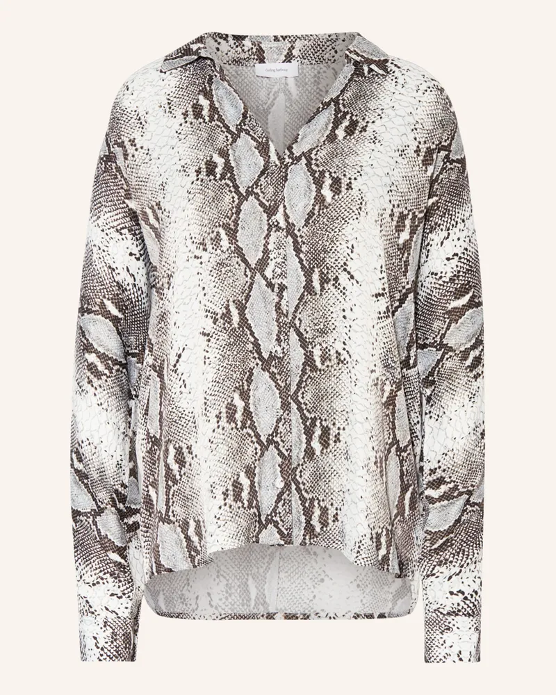 Darling Harbour Hemdbluse aus Satin Schwarz