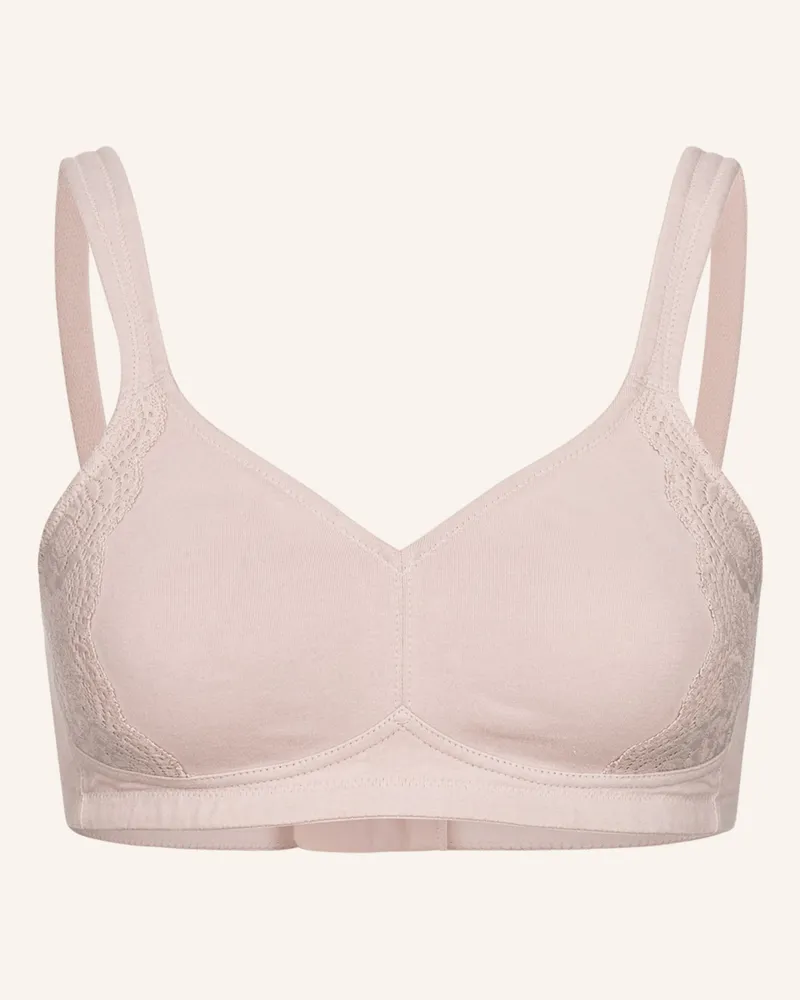 Ehrlich Textil Henriette Bügelloser Minimizer Bh Große Cups Starker Halt Aus Bio-Baumwolle - Verstellbare Träger braun Beige