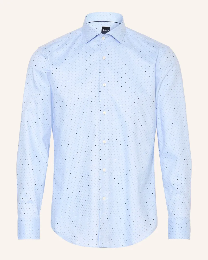 HUGO BOSS Hemd Hank Slim Fit blau Hellblau