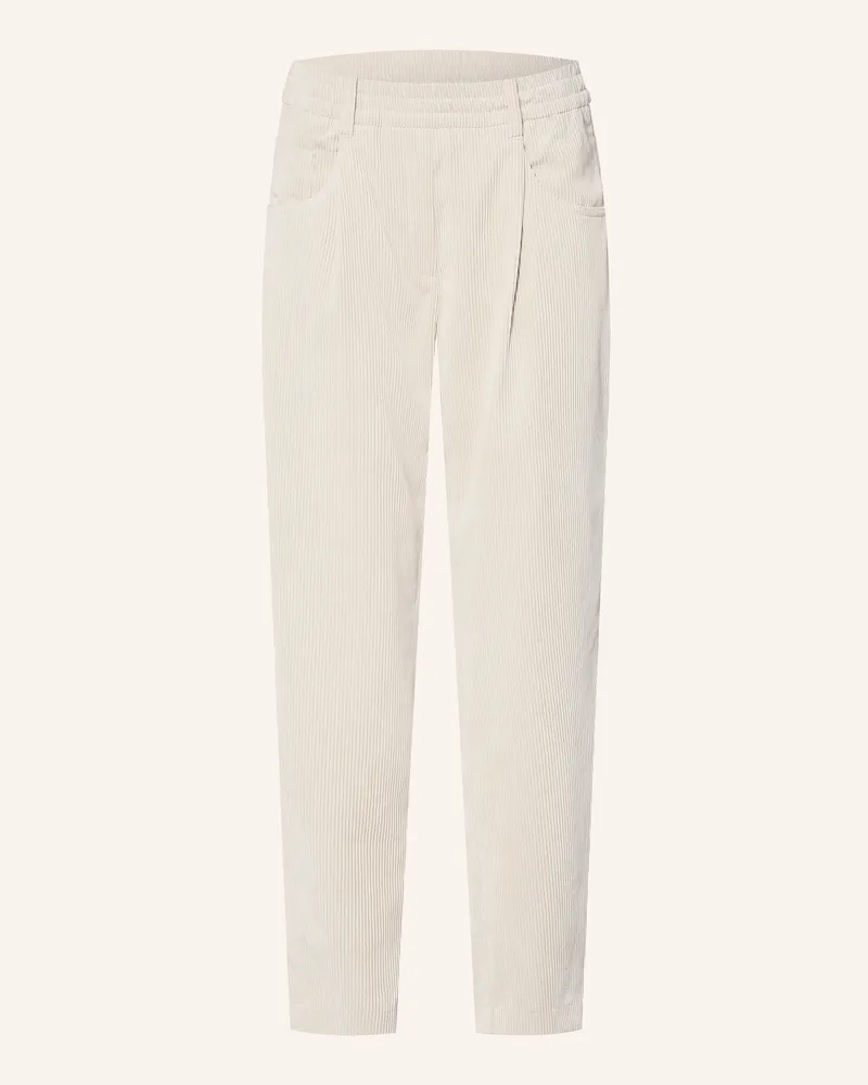 Cambio 7/8-Hose Orchid Aus Cord weiss Creme