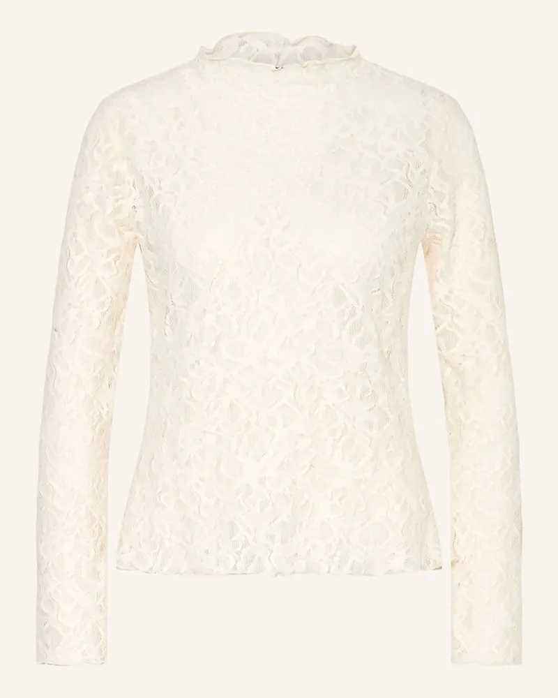 S.Oliver Longsleeve Aus Spitze weiss Weiss