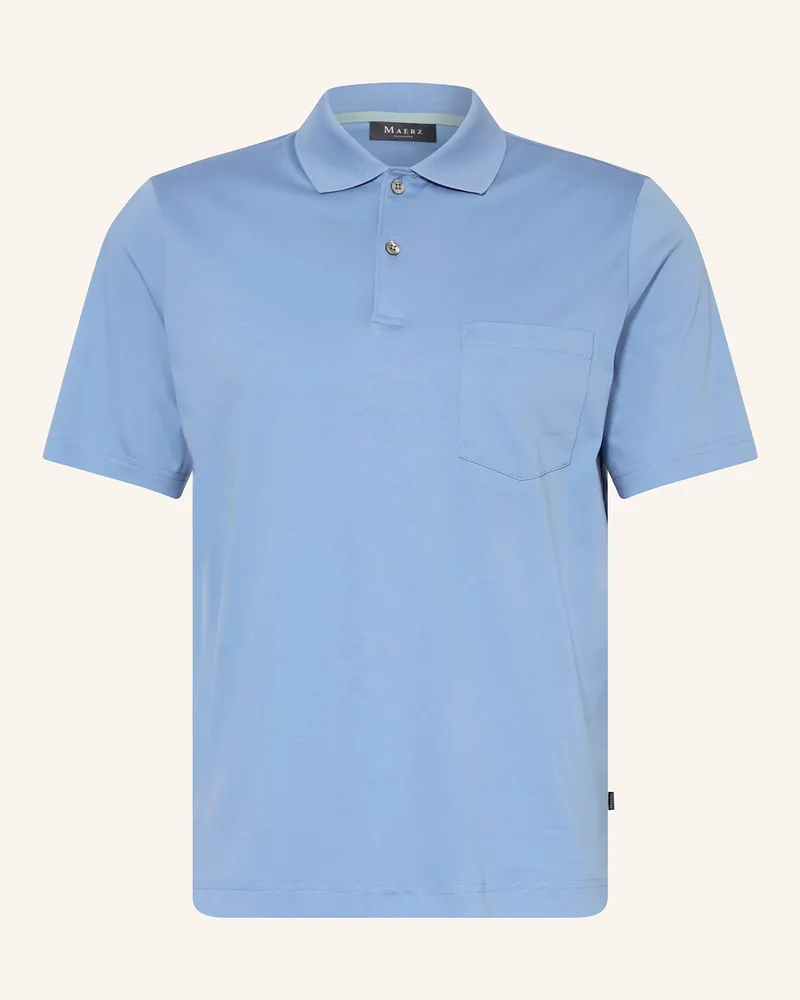 Maerz Jersey-Poloshirt Hellblau