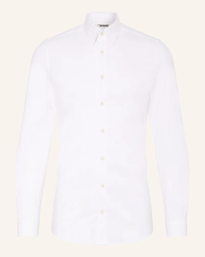 Drykorn Jerseyhemd ZED Tight Fit Weiss