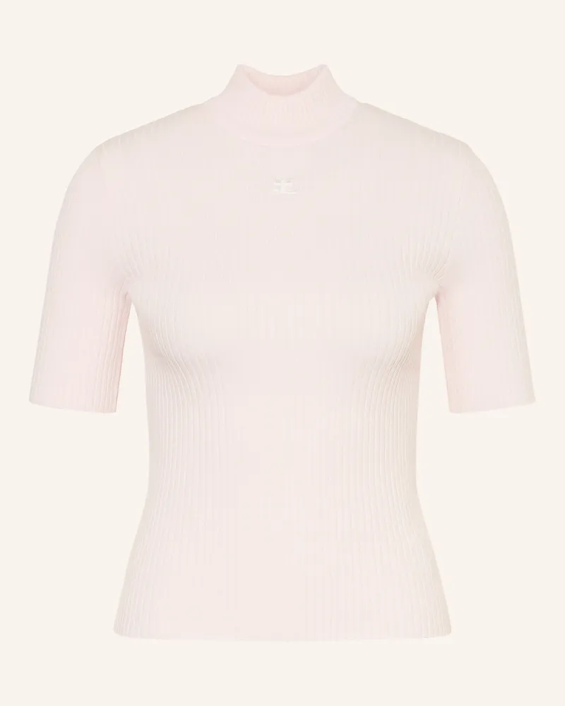 Courrèges Strickshirt rosa Hellrosa