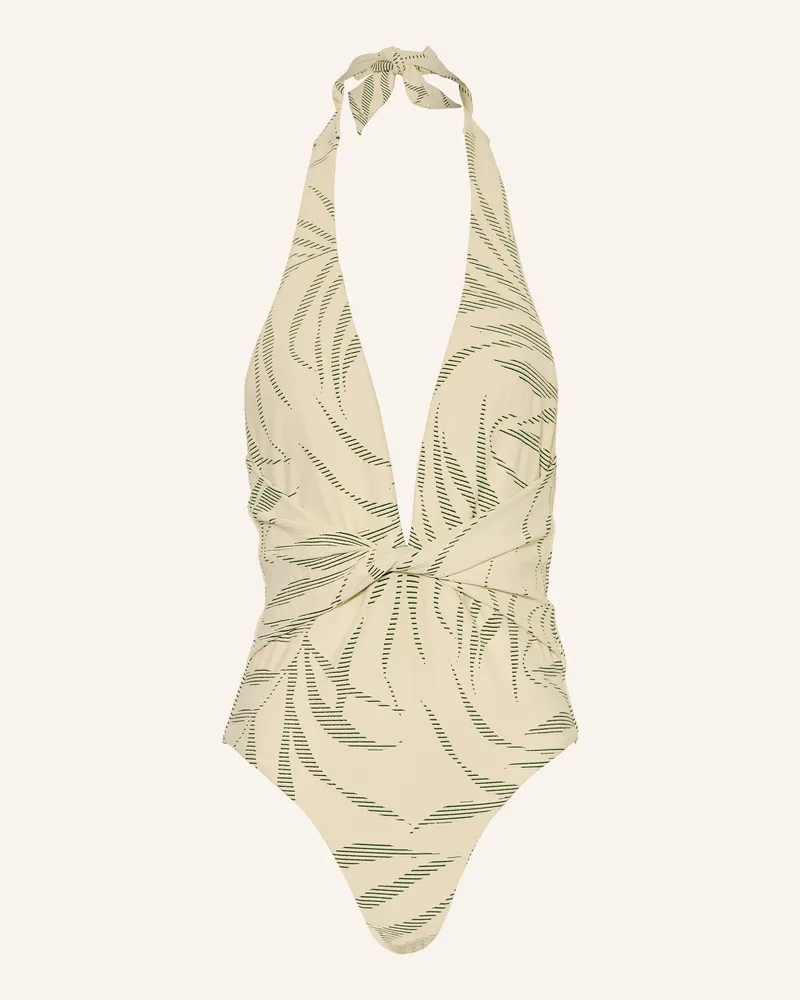 JETS Australia Neckholder-Badeanzug Creme