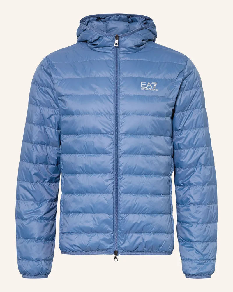 EA7 Lightweight-Daunenjacke Hellblau